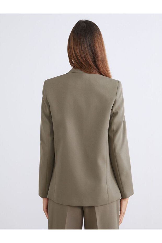 Kadın Krep Blazer Ceket - 4