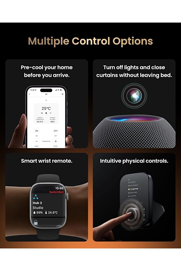 Hub 3 (3rd Gen), Smart Home Hub with 2.4'' IPS Screen & Knob Control, WiFi Thermometer Hyg - 8