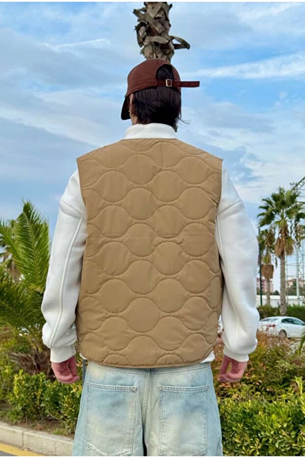 سترة مبطنة فاخرة منقوشة - 6