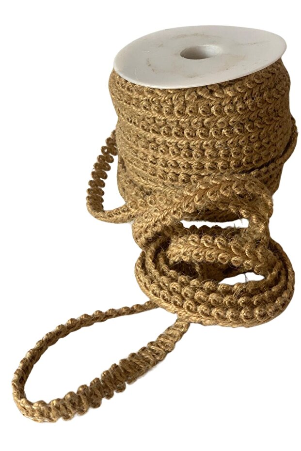 Straw Jute Lace Tether Ribbon 1 cm X 50 Meters Handcrafted Packaging Henna Dowry Bundle Decoration Ribbon Bow