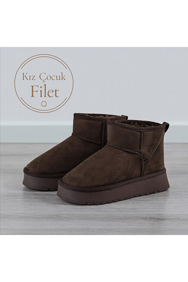 Kız Çocuk Süet Bot Okul Bootie Günlük Bot Bootie STC1176 - 2
