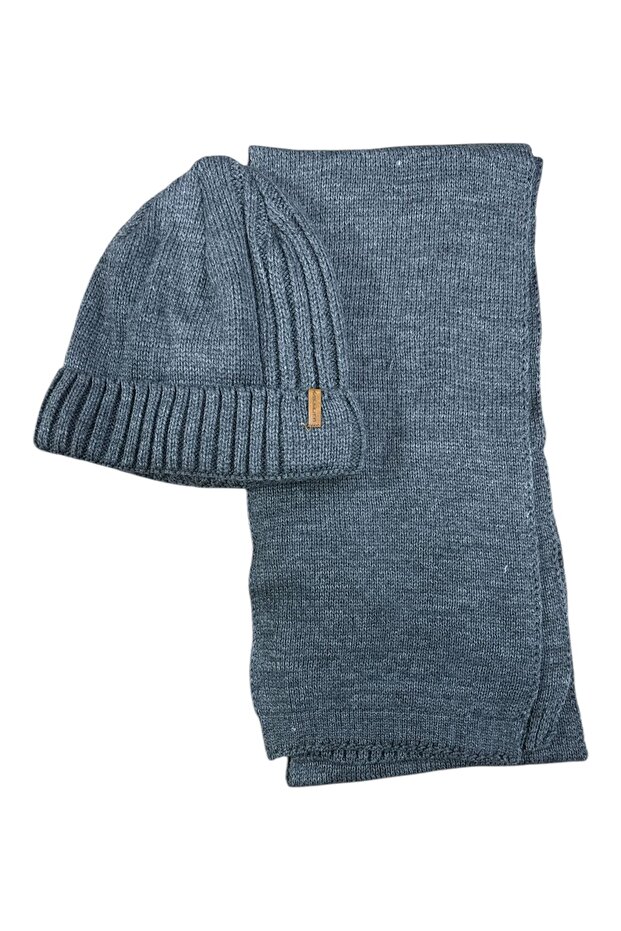 Men's Adult Scarf Beanie 2-Piece Set
