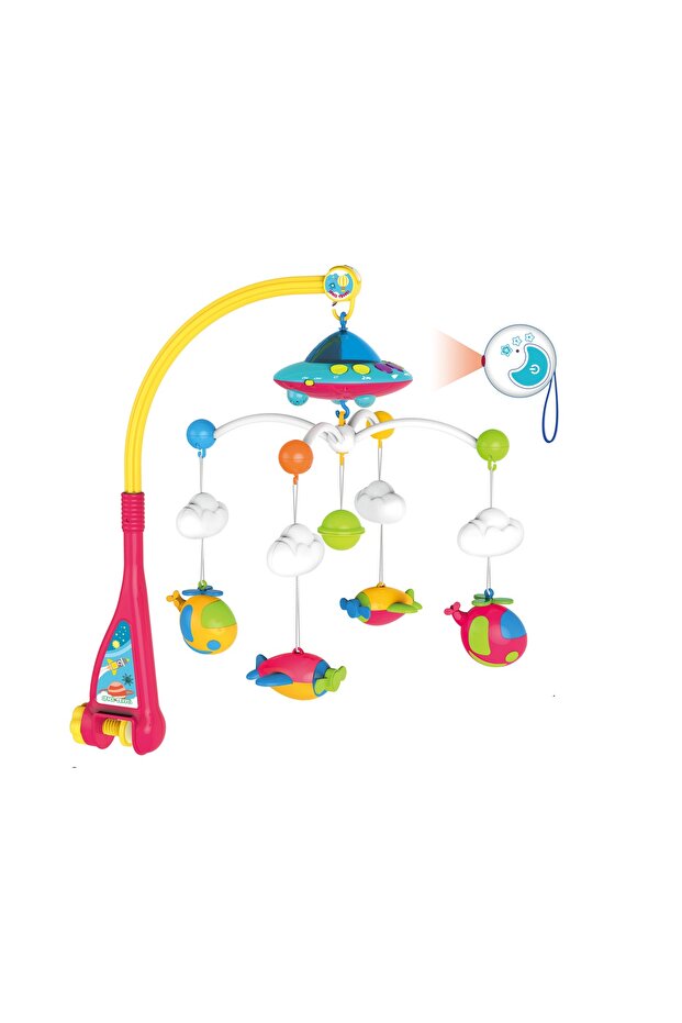 - Baby Crib Mobile Musical Rotating Toy - Multicolor