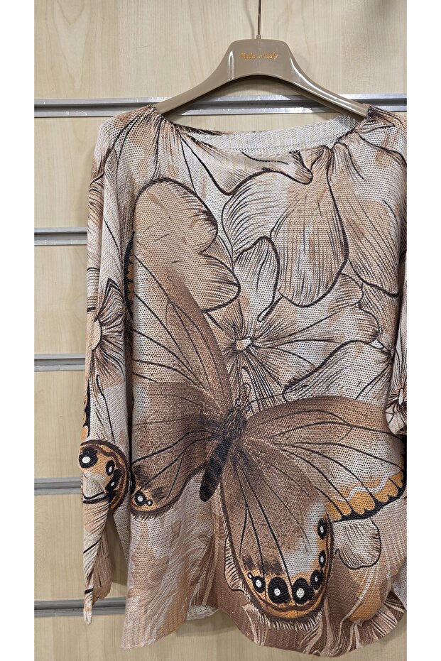 بلوزة مرسيريزد بنمط زهور مختلطة - 3