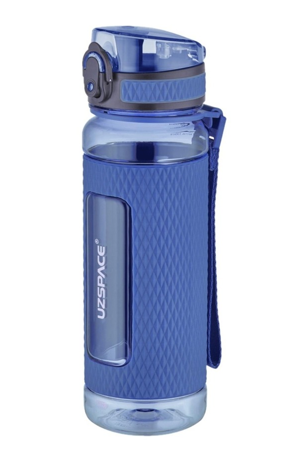 Uzspace 520ml Tritan Water Bottle with Silicone Protection and Anti-Slip Body