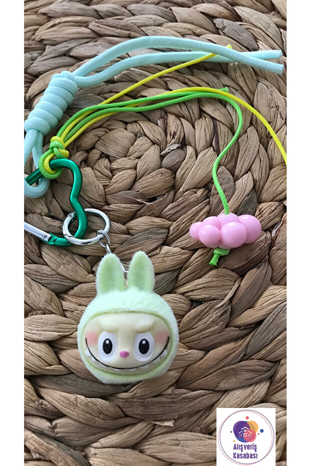 Labubu Head Character Keychain and Bag Ornament