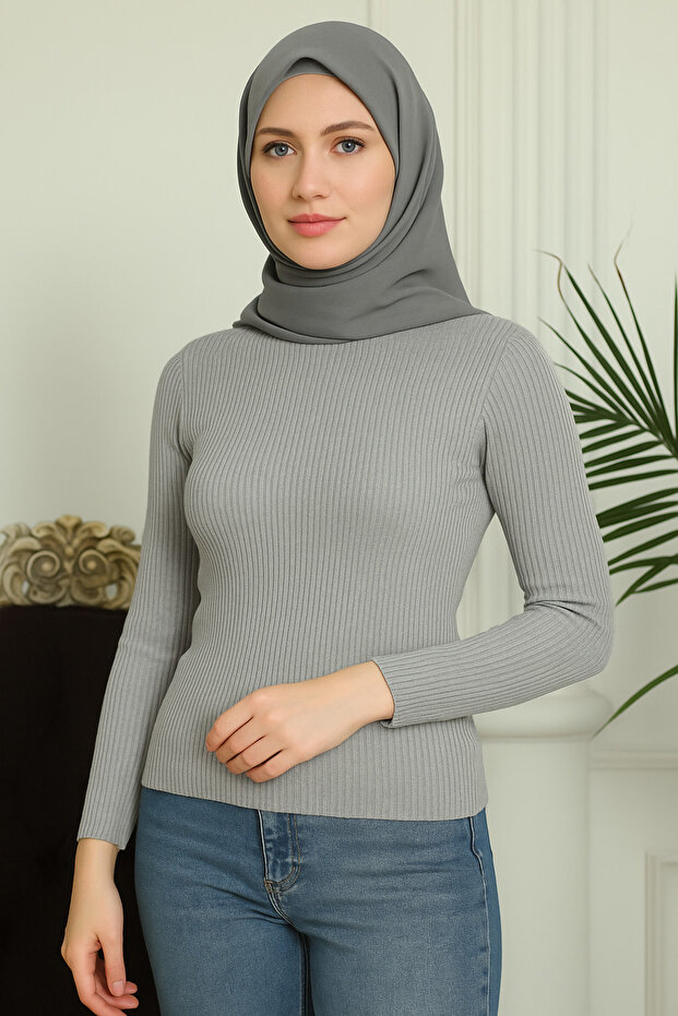 Lycra Knitwear Turtleneck Sweater