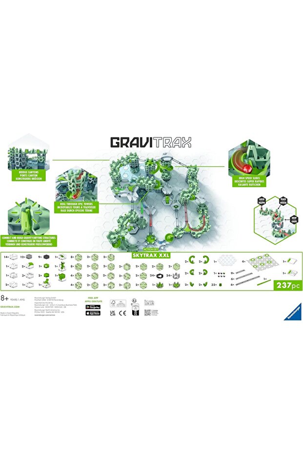 GraviTrax XXL Skytrax Aksiyon Seti | 8+ Yaş İnteraktif STEM Yapı Oyuncağı - 6