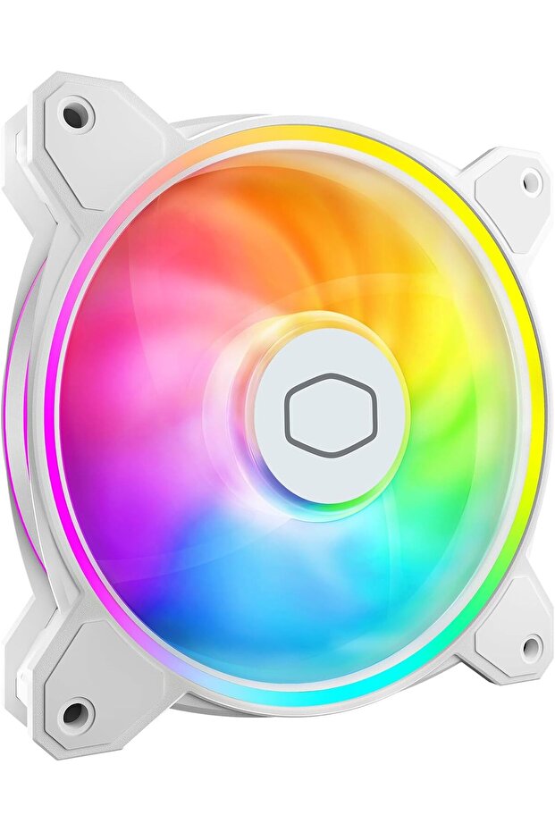 مروحة تبريد الكمبيوتر MasterFan MF120 Halo² ARGB - بيضاء