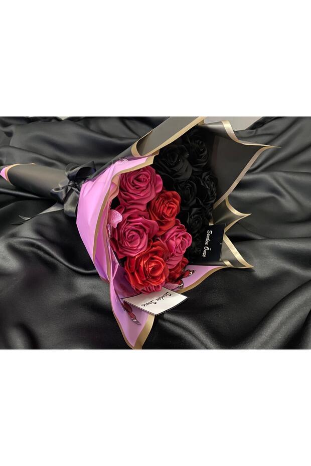 Senden Önce,Senden Sonra Yapay Gül Buketi. Doğum Günü,Sevgililer Günü Hediyesi (NOT YAZİLABİLİR) - 1