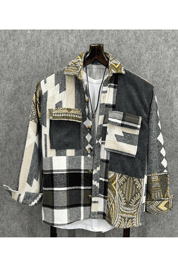 Oversize Bohem Katmandu Pamuklu Gömlek - 1