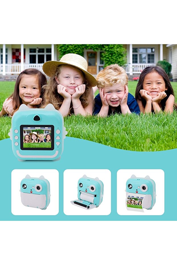 Children's Camera with Printing Function, Q5, 24MP Resolution, 1080P, 2.4″ LCD Color Display, 3 Ro - 5