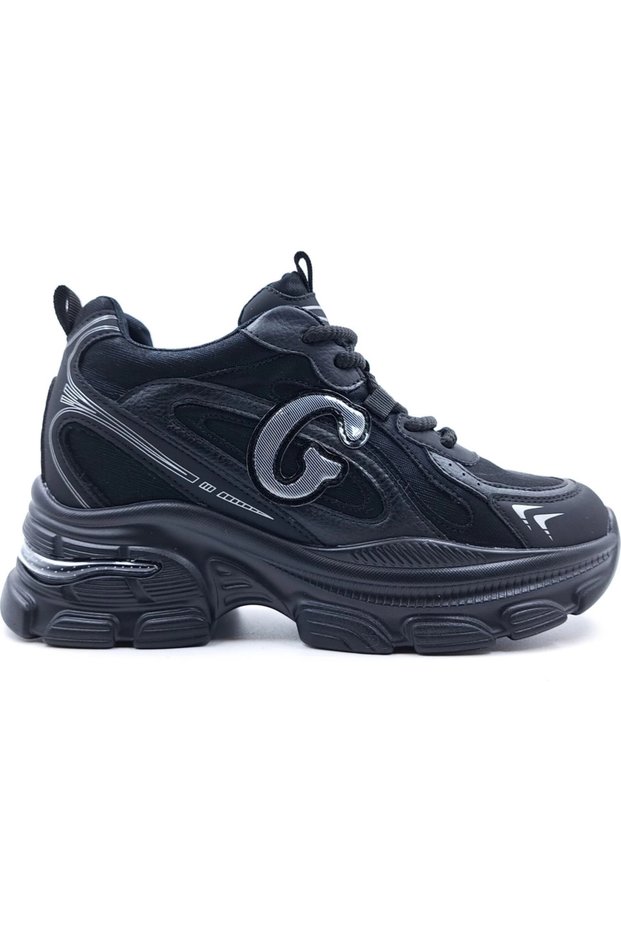 25K450 Women's Hidden Heel Daily Sports Shoes Black
