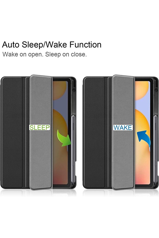 Case for Samsung Galaxy Tab S7 FE 12.4" 2021 (-T730/T736B) with S Pen Holder, Smart Case with Au - 2