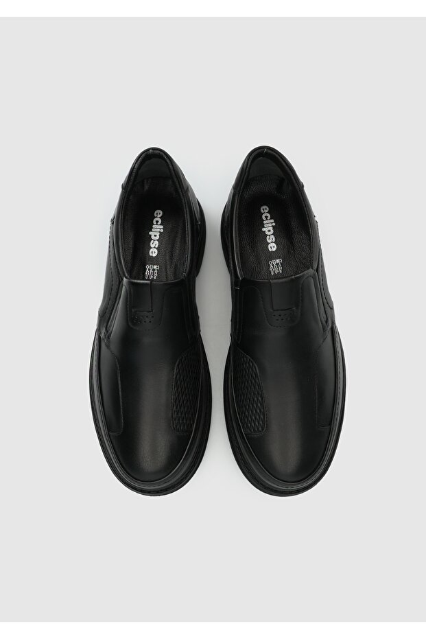 Siyah Deri Erkek Ayakkabı - 5