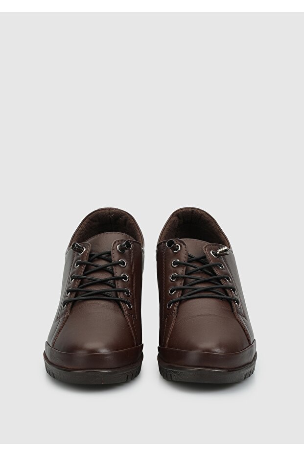 Kahve Deri Kadın Ayakkabı - 3