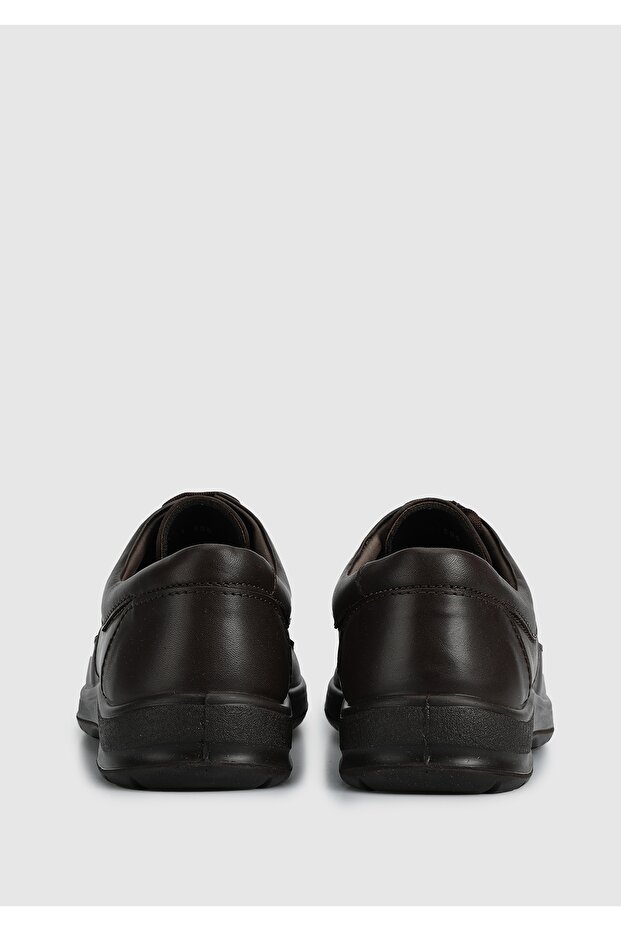 Brown Leather Men's Shoes - 4