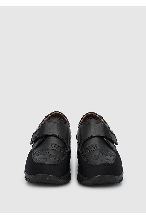 Siyah Deri Kadın Ayakkabı - 3