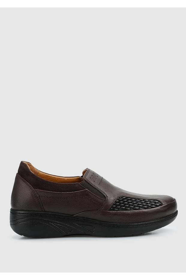 Kahve Deri Kadın Ayakkabı - 1