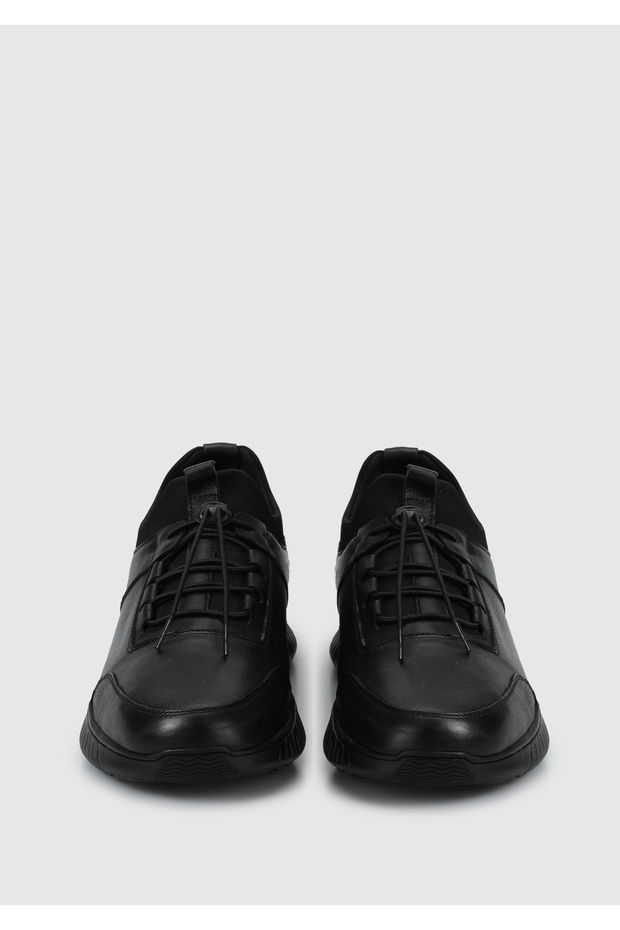 Siyah Deri Erkek Ayakkabı - 3