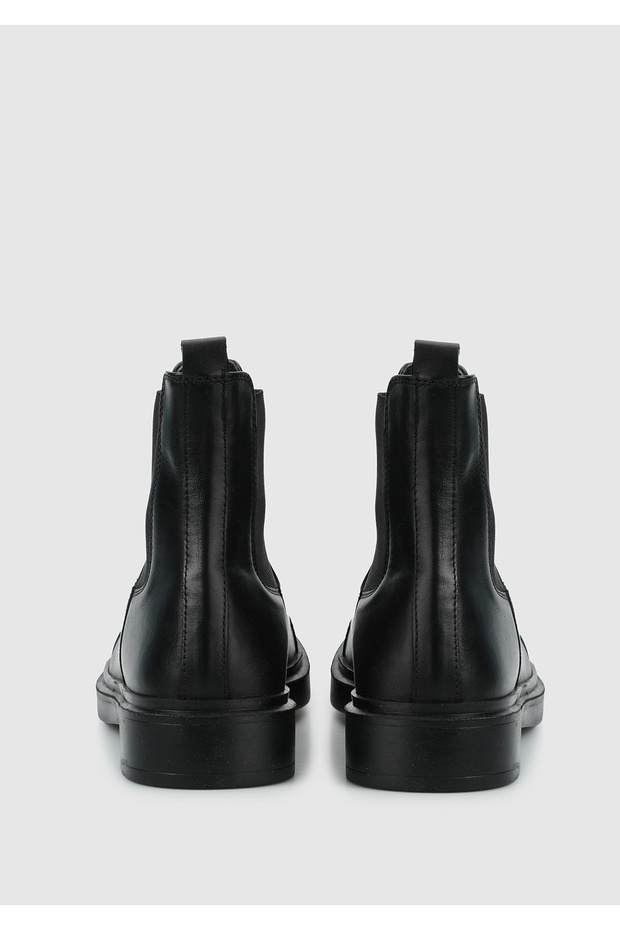 Siyah Deri Erkek Bot - 4