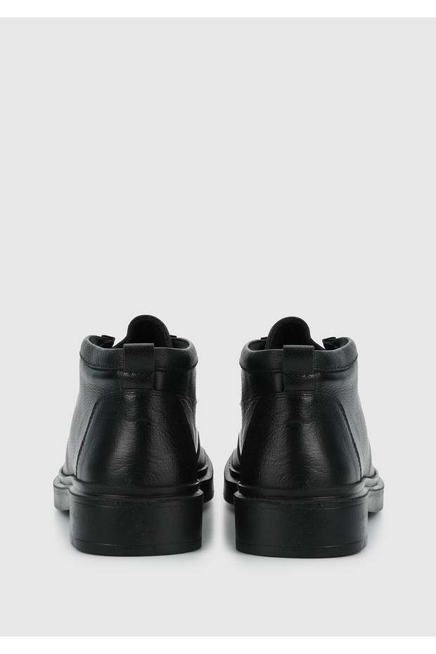 Siyah Deri Erkek Bot - 4