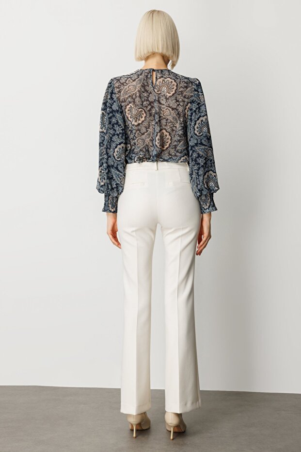 İspanyol Paça Yan Cepli Pantolon - 5