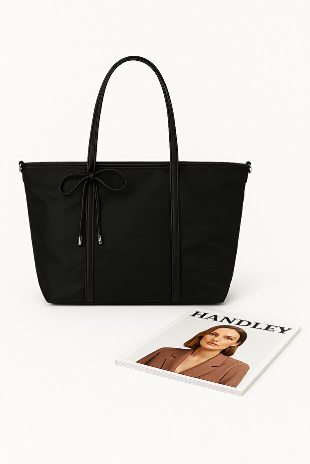 Geantă de umăr Luxe Bow Tote - 1