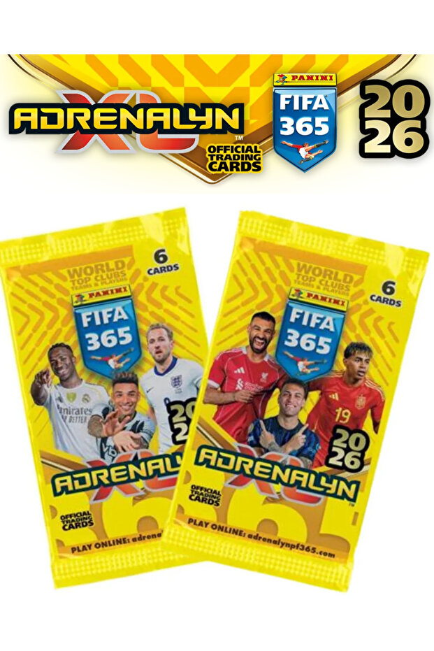 Licensed Panini Fifa 2026 Football Player Cards 2 Packs (12 Pieces) Trading Booster Pack