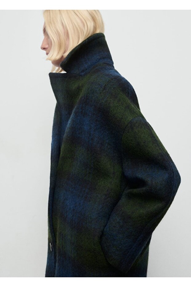 Kareli oversize palto - 1