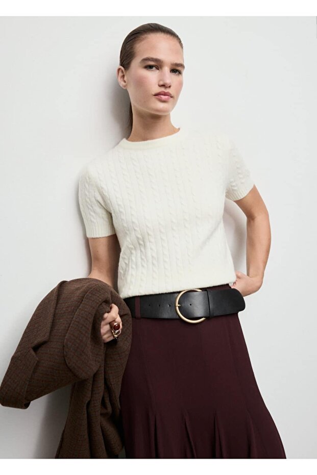 Kısa kollu triko kazak - 1