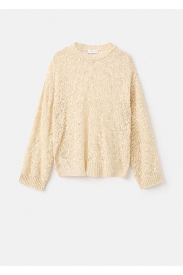 Ajur örgü kazak - 3