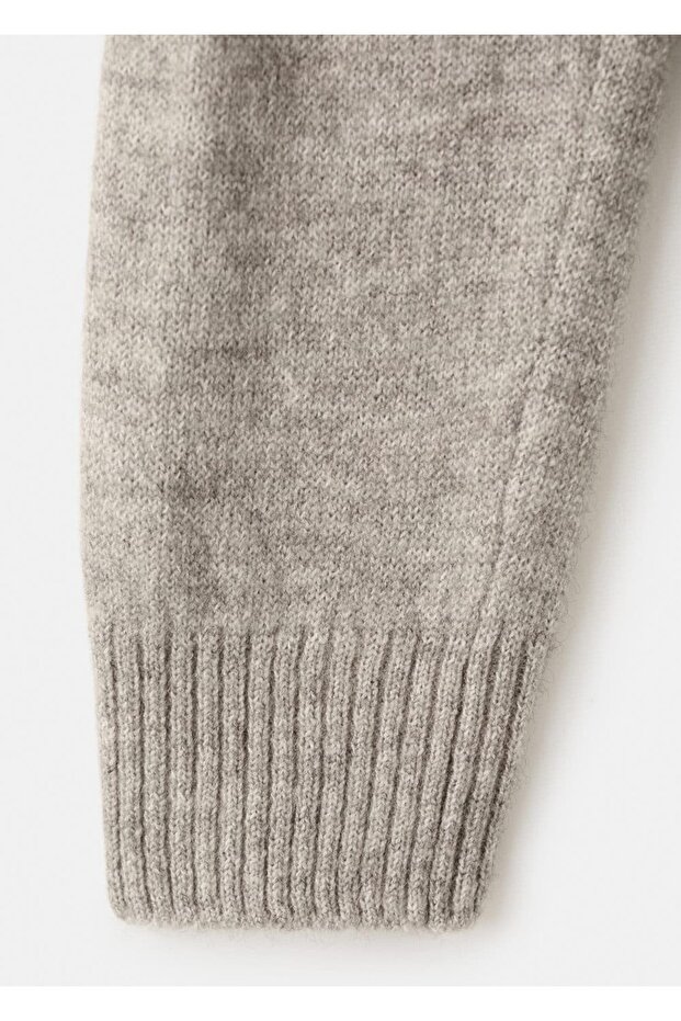 Triko düğmeli hırka - 6