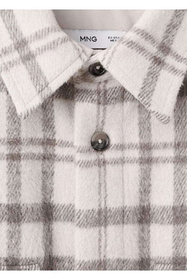 Kareli flanel gömlek ceket - 8