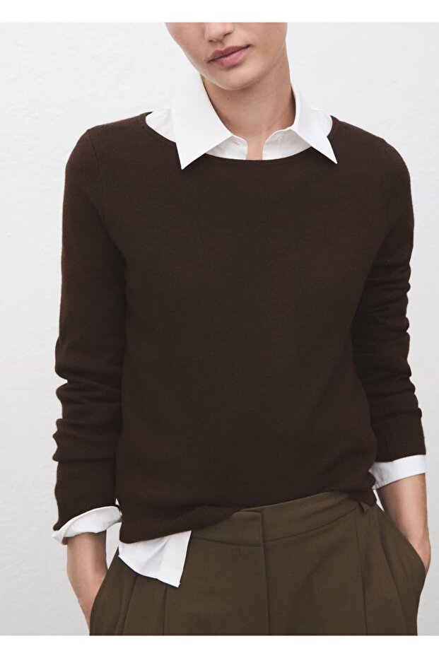 Dünner Strickpullover - 1