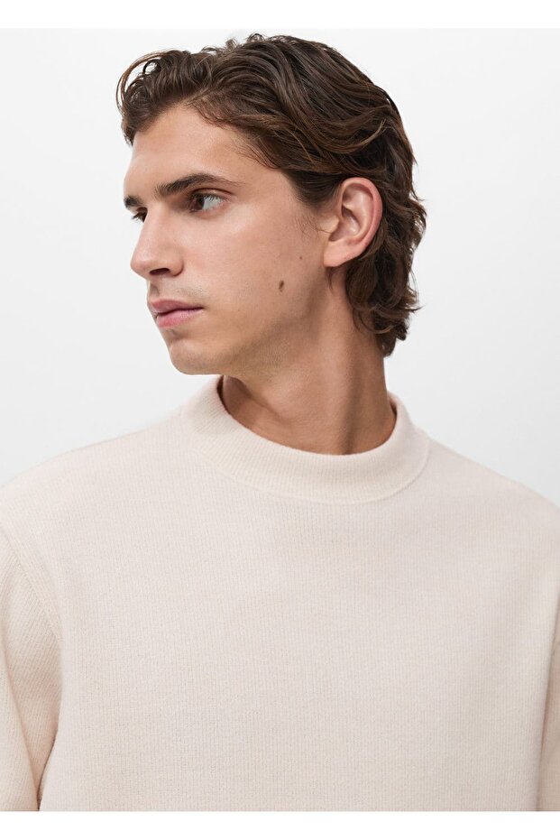 Düz kesim regular fit triko sweatshirt - 5