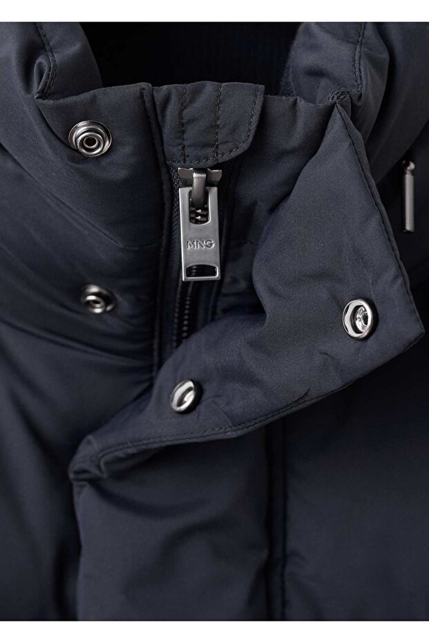 Su geçirmez kısa kapitone anorak - 8