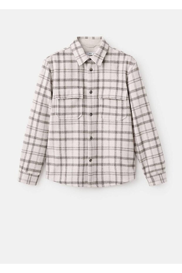 Kareli flanel gömlek ceket - 3