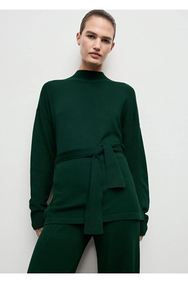 Düğüm detaylı kazak - 1