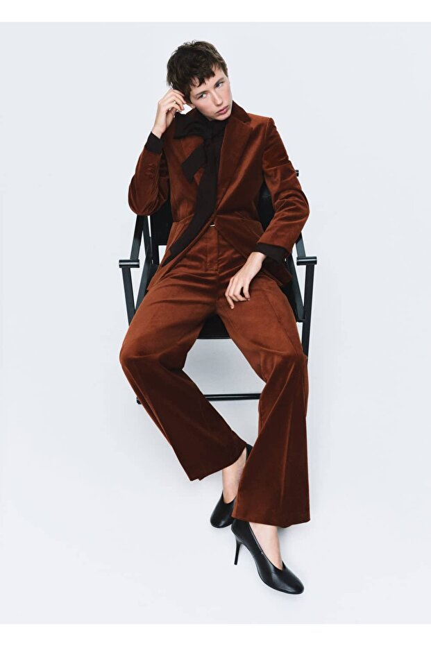 Kadife kumaş pantolon - 5