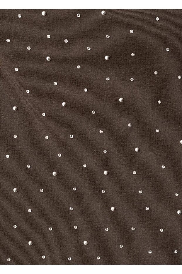 Strass taşlı asimetrik bluz - 6