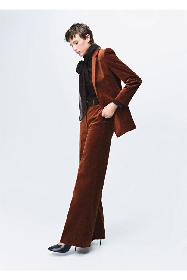 Kadife kumaş pantolon - 2