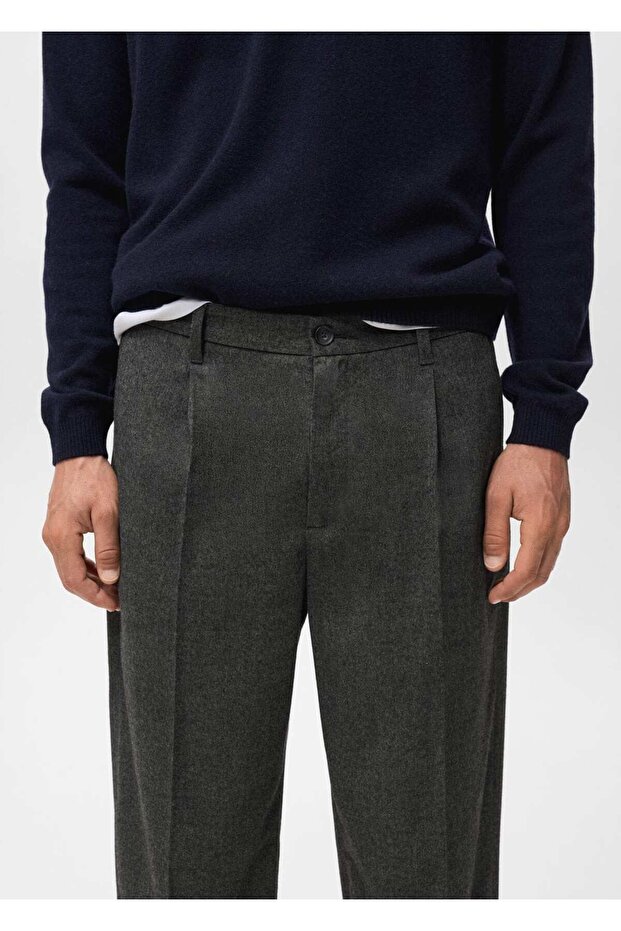 Regular kesim pensli pantolon - 8