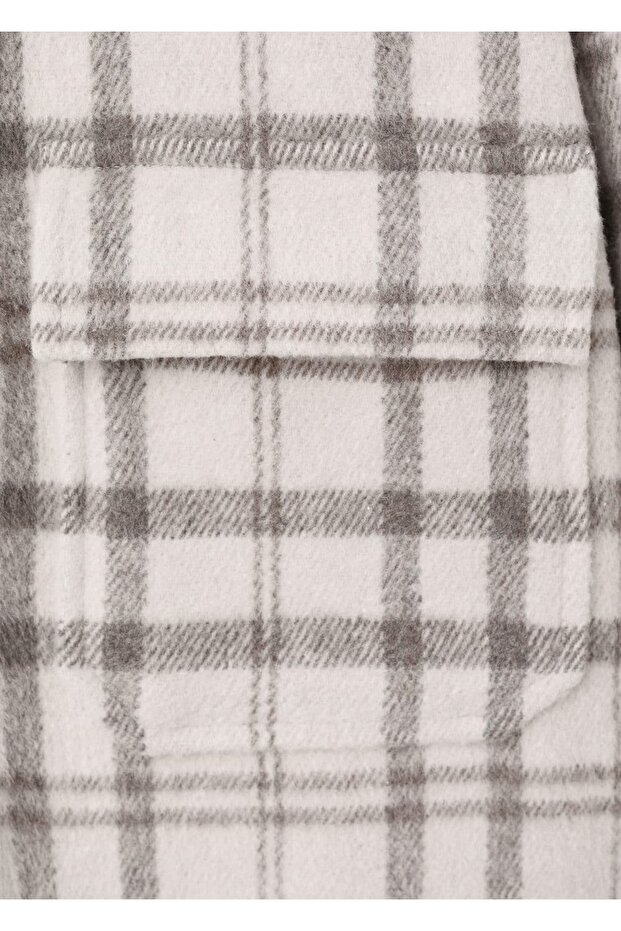 Kareli flanel gömlek ceket - 6