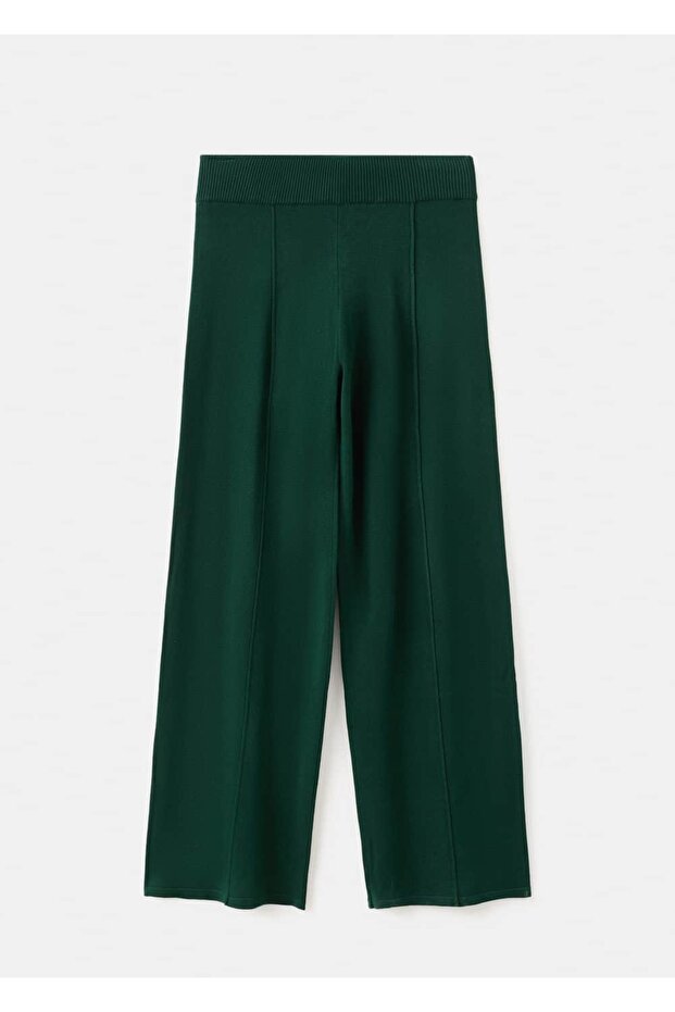 Dikiş detaylı triko pantolon - 3