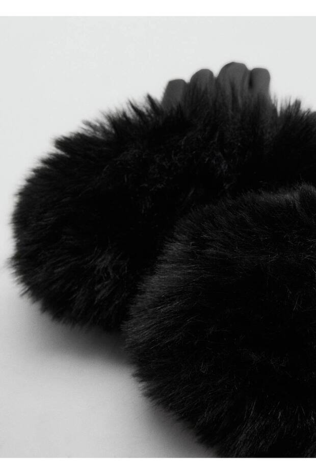 Deri görünümlü eldiven - 1