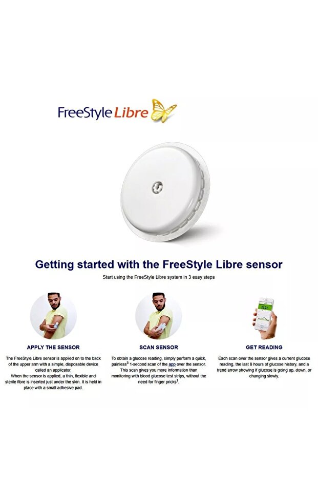 2-pack of the new FreeStyle Libre 2 sensor system, a flash system for pricking-free glucose monito - 5
