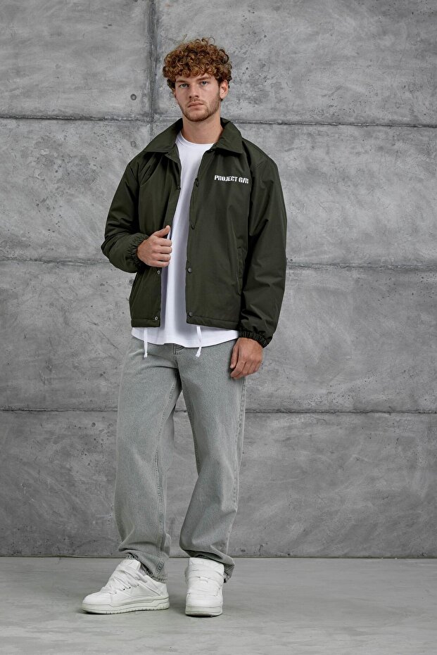 سترة رجالية خضراء Nmrc موسمي كبيرة الحجم - 1