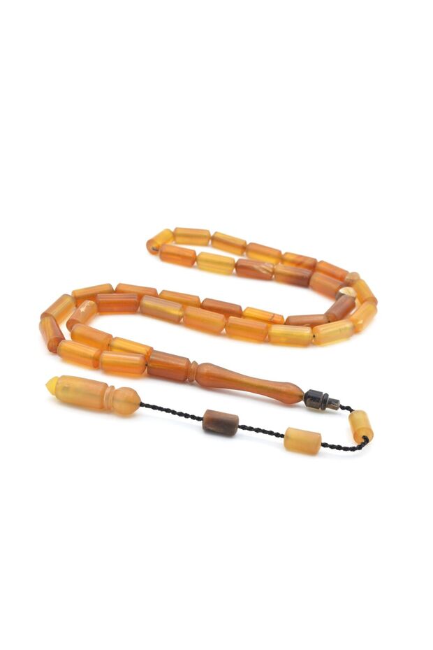 Master Craftsmanship Systematic Capsule Cut Gazelle Horn Prayer Beads