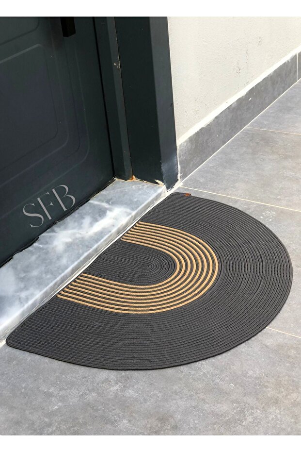 Hasır, Jüt, Pamuklu, Kapı Önü Paspası, Bohem Tarzı Paspas, Yıkanabilir Paspas, Jüt Paspas - 5